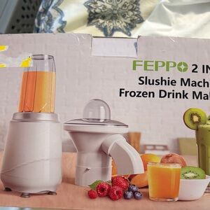 FEPPO 2 in 1 Slushie Machine and Frozen Drink Maker NIB